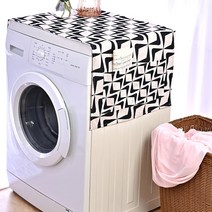 김치냉장고덮개 전자레인지 드럼 세탁기커버 녹색 잎 냉장고 천으로 단일 도어 먼지 커버 마이크로 웨이브, 23 LN85_03 M 45X130cm