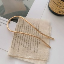 골드 메탈 u자 비녀 뒤꽂이 만들기 재료 핀