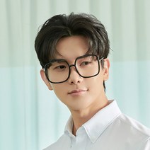 더브릴레 남자 여자 사각 네모 빅사이즈 오버 뿔테 투명 블루라이트 차단 안경