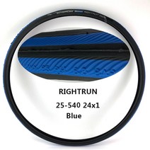 자전거 타이어 Schwalbe RIGHTRUN 휠체어 25-540 24x1.0 풍선 24 인치 안티 펑크 스틸 와이어, [02] RIGHTRUN 24x1 Blue