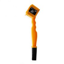 Abs 자전거 체인 클린 브러시 체인 일반 클리너 스크러버 헤드 브러시 완전 포장 풀 랩 브러시 야외 클린 도구 나일론, yellow_CHINA, 1개