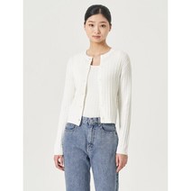 8SECONDS 케이블 라운드넥 카디건 아이보리 32325AEY40