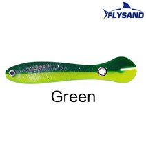 봄 가을 낚시복 낚시용바지 선상 가능성 바람막이 10cm 소프트 바이오닉 낚시 미끼 수영 낚시 미끼 액세서, 03 green