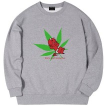 LOUPS BLANCS LB 핫스터프 아트워크 ver.2 오버핏 맨투맨 티셔츠 그레이