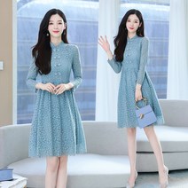 블링앤수 여성 오피스 기본핏 터틀넥 원피스 KZZ887