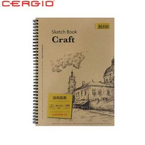 세르지오 크라프트 스케치북/스프링패드 평량100g, A4