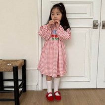 바바미뇽KC 튤립체크원피스 아동복 키즈 주니어 봄 여아 드레스