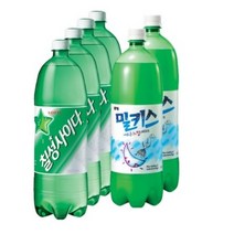 칠성사이다 + 밀키스, 1.5L, 17세트