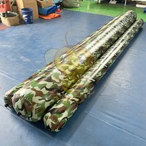 밀리터리 에어바운스 스포츠 체육 놀이 튜브 장애물, 4m 밸런스 빔