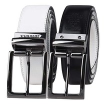 110376 Haggar 남성용 리버서블 벨트 드레스 및 캐주얼, L, 화이트/블랙