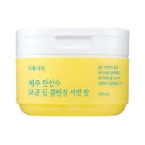 식물나라 제주탄산수 모공 딥클렌징 셔벗 밤 100ml