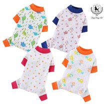 딩동펫 강아지옷 소매배색 사계절 올인원, 소매배색 사계절올인원 핑크하트 L