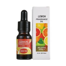 대용량 초음파 가습기 12 Bottle10ML 수용성 에센셜 오일 아로마 디퓨저 테라피 식물 다른 향기, [03] 12PCS Lemon