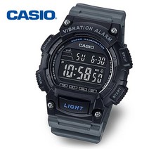 CASIO 카시오 진동알람 10년전지 군인시계 W736H8B