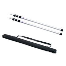 놀개기 슬라이드 A형 업라이트 가변 폴대 타프 텐트 알루미늄 합금 폴 텔레스코핑 지지대, 2개, 협력사