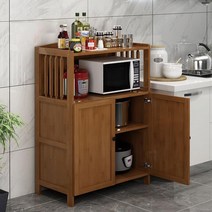 나무로 만든 그릇장 밥솥렌지대수납장 렌지대수납장, 80cm, X2