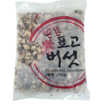 [얌암마켓] 냉동 표고버섯 다이스컷 1kg (아이스박스 포함)
