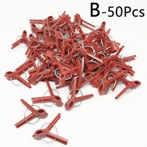 50pcs 플라스틱 식물 이식 클립 고정 고정 장치 클램프 정원 도구 야채 오이 가지 토마토 수박, 둥근 입