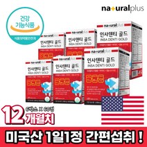 미국 인사덴티골드 60정 프로폴리스추출물 비타민C 50mg 칼슘 210mg 플라보노이드 17mg propolis vitaminC, 6박스