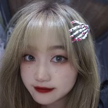 [피앤비유니티]할로윈 손뼈머리핀, 블랙