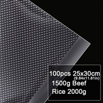 가정용 진공 포장 기계 진공팩 떡 포장기계 100pcs 주방 식품 실러 가방 수비드 식품 보호기 보관 가방 주방 액세서리 bpa-free 239, 협력사, 100개 25x30cm