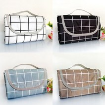 카터룸스 방수 피크닉 돗자리 아웃도어 매트, 커피우유그리드