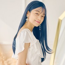 가발매니아 루나 61cm 수제통가발 프론트레이스(프리미엄 G사), 블루