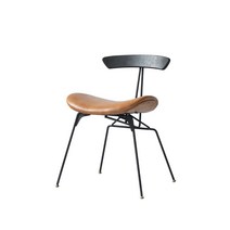 북유럽 가죽 앤트체어 칼한센 모던 잉올프 임스체어, 월넛 등받이 + 코튼 그레이(패브릭)