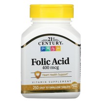엽산 400mcg 삼키기 쉬운 정제 250정, 1개