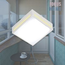 타워 LED 직부등 15W 국내산 화이트 블랙 주광색 베란다 수납공간 포커스홈