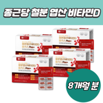 (원쁠원 행사) 종근당 건강 철분 엽산 비타민D 플러스 임산부 철분 영양제 1+1 (120캡슐) 행사 진행, 2+2 8개월 분