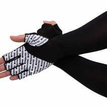 우경몰 냉감 반장갑 스타일 손가락쿨토시, 남성(백색)