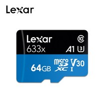 Lexar-마이크로 sd 카드 633x1000x32GB 64GB 128GB 256GB 메모리 클래스 10 carte TF 1080p 풀-HD 3D 및 4, 02 633X-64GB