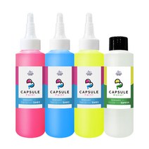 캡슐만들기 리필 3색 140ml 스노우키즈 아기물감 놀이 어린이 형광, 캡슐리필140A