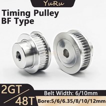 벨트 풀리 타이밍 타이밍 풀리 보어 벨트 너비 텐셔닝 휠 오픈 동기 휠, 5mm, 6mm, 5개