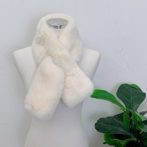 포근하고 부드러운 사각 밍크 퍼 목도리 머플러 밍크퍼 쁘띠 겨울 털목도리 퍼머플러