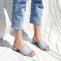 홍당무 파스텔 로우힐 뮬슬리퍼 9color 3cm