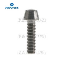 Wanyifa티타늄 볼트 M5 x 9 16 18 20 25 30 35 40 45 50 55 60mm 알렌 키 테이퍼 헤드 나사 자전거 스템 안장봉, Original, 45mm