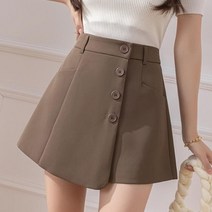 코카마니 여성 A라인 앞단추 랩스타일 예쁜 숏츠 반바지