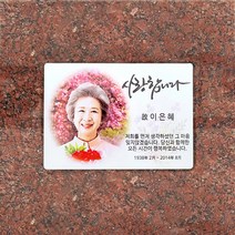 우민영위패 (대) (가로형) BS-195 [기본 AS 1년 제공] 이너눅스 부착형 메탈포토추모패 봉안당가족묘, 가로4.불망, 문구8번