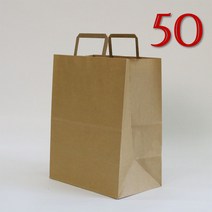 애브리플러스 크라프트 종이쇼핑백 종이가방 50매