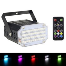 48leds rgb 3in1 led 스트로브 라이트 원격 사운드 제어 워시 빔 2in1 무대 조명 파티 dj 바 디스코 스트로보 스코프 램프 파 라이트, a, 미국 플러그