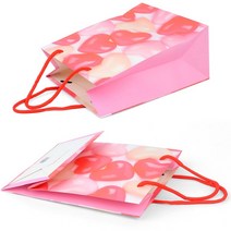 코팅 쇼핑백 종이 포장 화이트핑크 선물용종이가방 옷가게봉투 기성쇼핑백 쇼핑백부자재