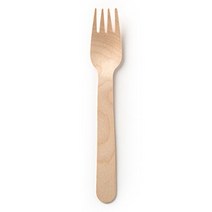 Susty Party Supplies SPWFRK-100CT Wooden Fork (100 Pack) Wood, 1