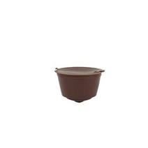 커피 머신 호환 부품 icafilas 재사용 가능한 dolci gusto 캡슐 3rd two color 플라스틱 리필 가능 dolce gusto nescafe, 1pcs-갈색