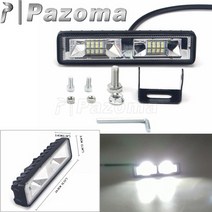 오토바이어셈블리 오토바이 부품 호환 방수 12v-24v 고휘도 스포트라이트 led 작업 라이트 바 범용 크루저 스트리트 바이크 오프로드, 4028 led 바