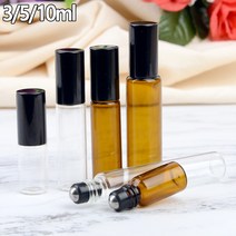 골든트리 휴대용 롤러 볼 향수 공병 공병 공용기 향수병, 투명 - 10ml