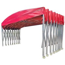 터널식 슬라이딩 야외 행사 천막 어닝 개폐식 창고, 가로 3m 세로 3m 높이 2.5 m