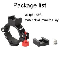 모니터 라이트바 링클램프 어댑터 DJI OM4OSMO 모바일 3 짐벌 마운트 익스텐션 2 콜드 슈 14 quot스레드 마, 01 Black