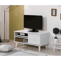 미니거실 모던 화이트 소형 TV대 수납장(80cm 2컬러) AV 안방 인테리어, 아카시아화이트